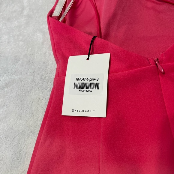 Hello Molly Pink Mini One shoulder Homecoming Dress Size Small - Picture 6 of 7